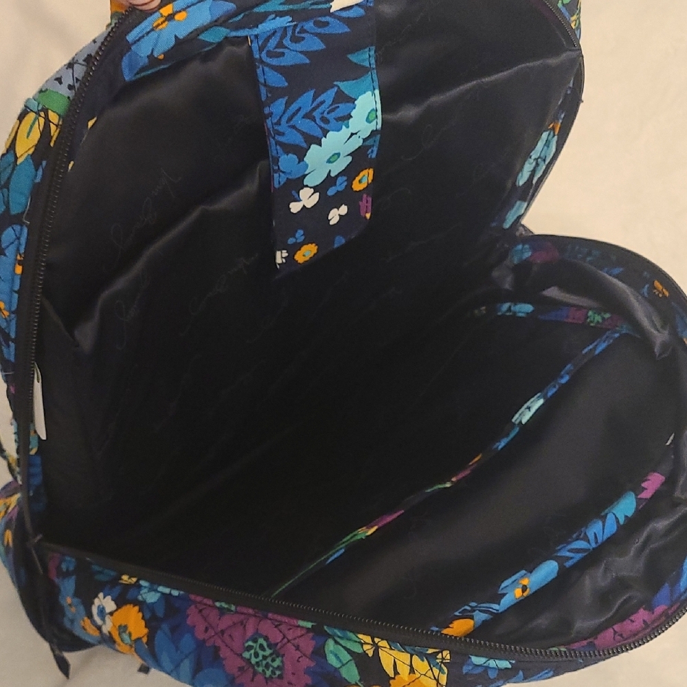 🪻 Vera Bradley Laptop Backpack, Midnight Blues - Picture 4 of 5